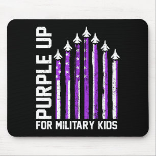 Alfombrilla De Ratón Púrpura para niños de militares niños pequeños muj