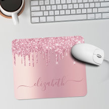 Purpurina de goteo rosa personalizado
