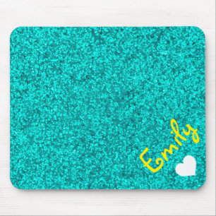 ALFOMBRILLA DE RATÓN PURPURINA DE NIÑAS PERSONALIZADAS CON NOMBRE