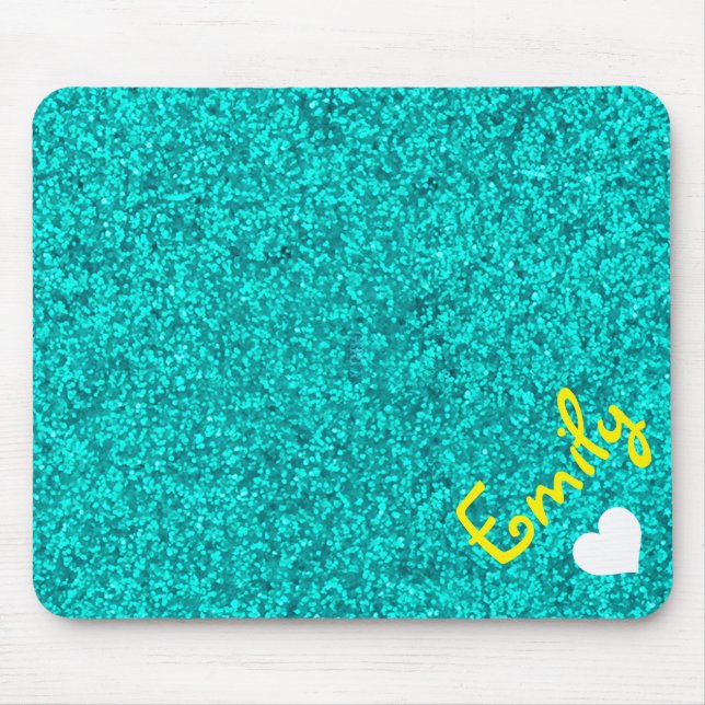 ALFOMBRILLA DE RATÓN PURPURINA DE NIÑAS PERSONALIZADAS CON NOMBRE (Frente)