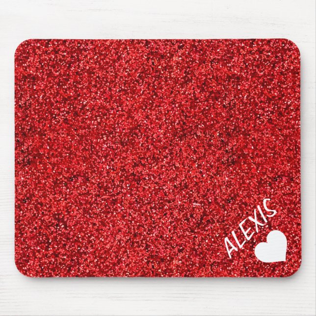 ALFOMBRILLA DE RATÓN PURPURINA DE NIÑAS PERSONALIZADAS CON NOMBRE (Frente)