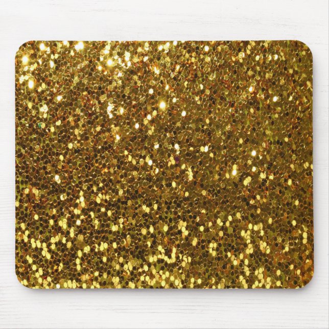 Alfombrilla De Ratón Purpurina de oro (Frente)