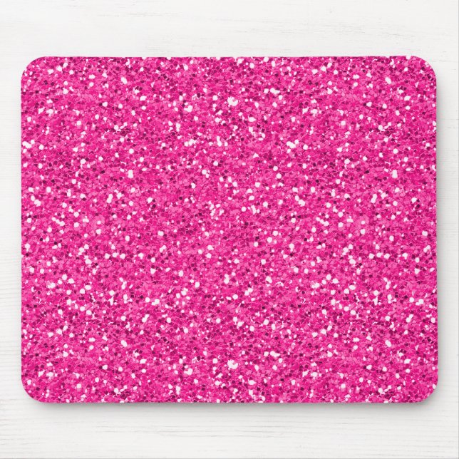 Alfombrilla De Ratón Purpurina del reflejo de las rosas fuertes (Frente)