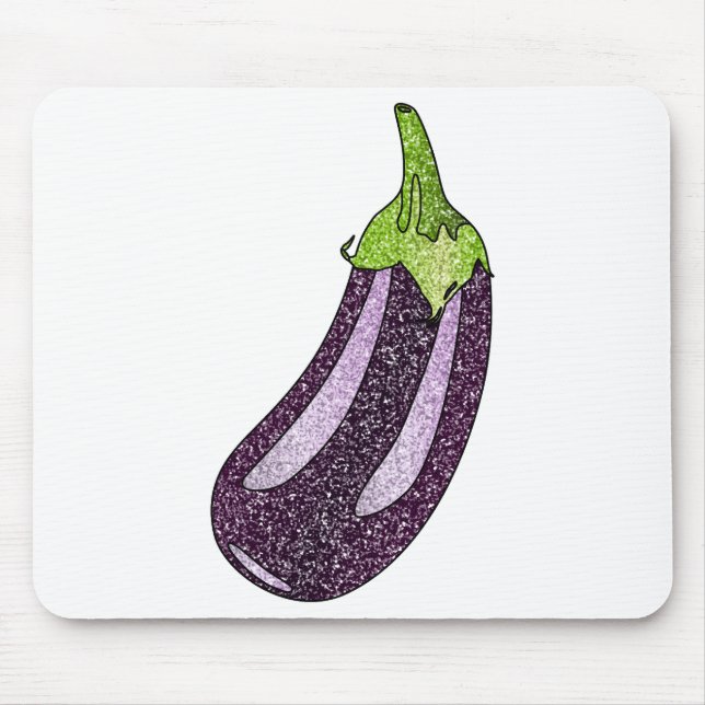 Alfombrilla De Ratón Purpurina Eggplant (Frente)