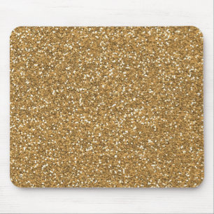 Alfombrilla De Ratón Purpurina Gold Glam Faux