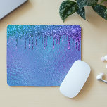 Alfombrilla De Ratón Purpurina irlandés gotea holografía azul púrpura<br><div class="desc">Este diseño se creó a través del arte digital. Puede ser personalizado en el área de proporcionar o personalizar eligiendo la opción de pulsar para personalizar y cambiando el nombre, las iniciales o las palabras. También puede cambiar el color y estilo del texto o eliminar el texto para un diseño...</div>