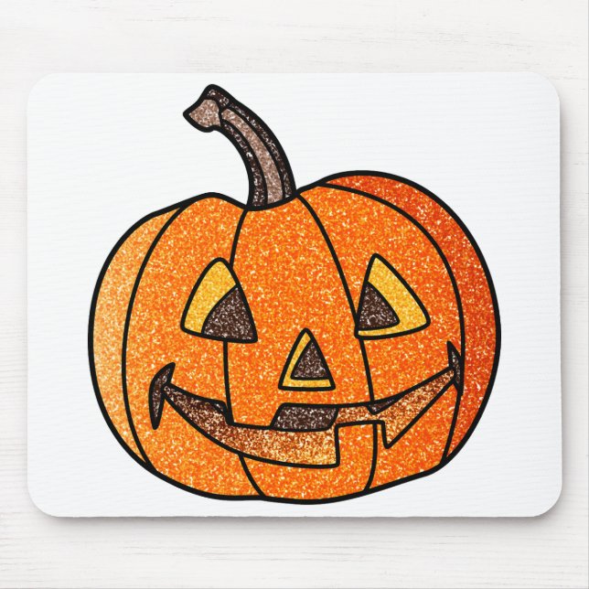 Alfombrilla De Ratón Purpurina Jack O'Lantern (Frente)