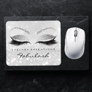 Alfombrilla De Ratón Purpurina plateado Branding Beauty Studio latigazo