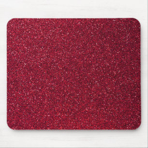 Alfombrilla De Ratón Purpurina rojo