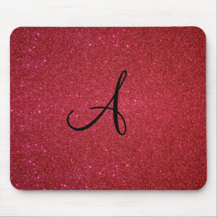Alfombrilla De Ratón Purpurina rojo