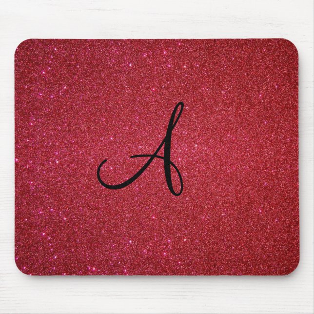 Alfombrilla De Ratón Purpurina rojo (Frente)