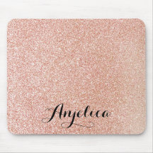 Purpurina Rosa Gold Faux Personalizado Nombre Almo
