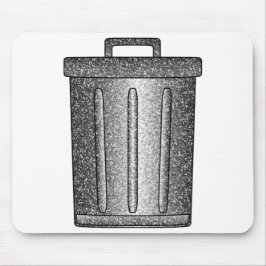 Alfombrilla De Ratón Purpurina Trash Can