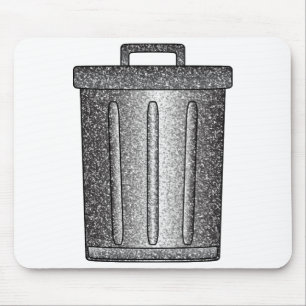 Alfombrilla De Ratón Purpurina Trash Can