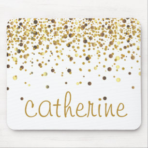 Alfombrilla De Ratón Purpurinoso de oro del Relieve metalizado del