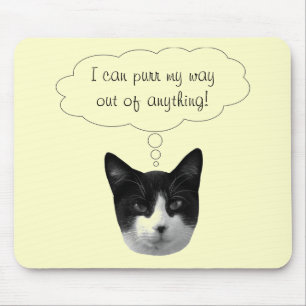 Alfombrilla De Ratón Purr mi salida de cualquier cosa Mousepad
