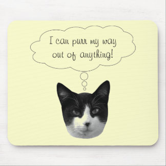 Alfombrilla De Ratón Purr mi salida de cualquier cosa Mousepad