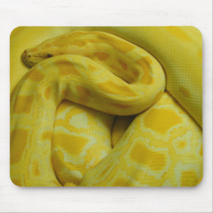 Alfombrilla De Ratón Python birmano amarillo