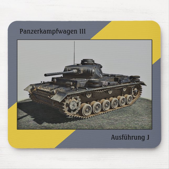 Alfombrilla De Ratón Pzkpfw III Ausf J-MousePad (Frente)