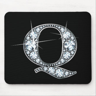 Alfombrilla De Ratón "Q" Diamond Bling Mousepad