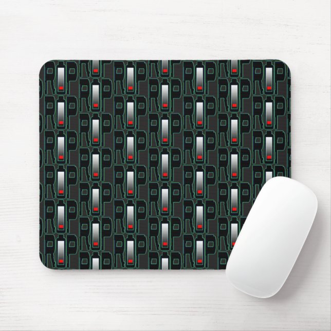 Alfombrilla De Ratón QEPD Batería Mousepad (Con ratón)