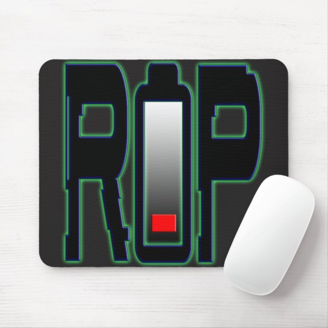 Alfombrilla De Ratón QEPD Batería Mousepad (Con ratón)