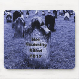 Alfombrilla De Ratón QEPD Neutralidad neta Gravestone