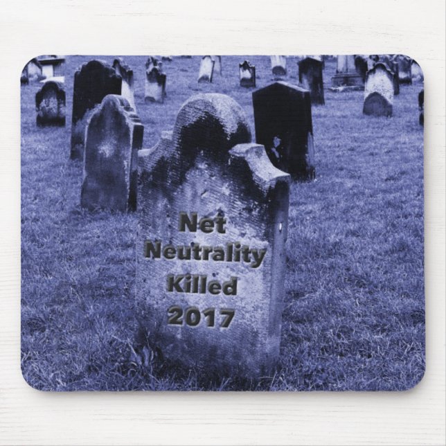 Alfombrilla De Ratón QEPD Neutralidad neta Gravestone (Frente)