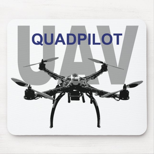 Alfombrilla De Ratón Quadcopter Pilot UAV (Frente)