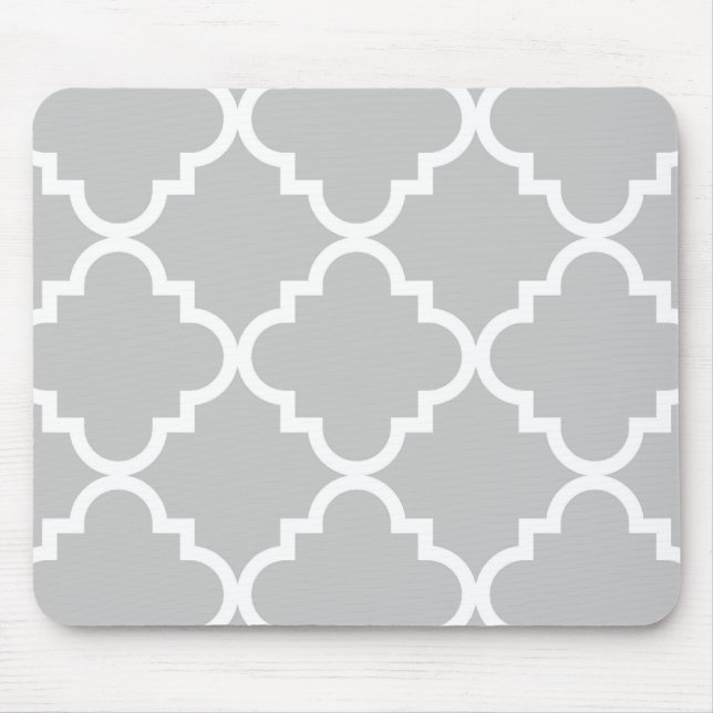 Alfombrilla De Ratón Quatrefoil Mousepad - gris (Frente)