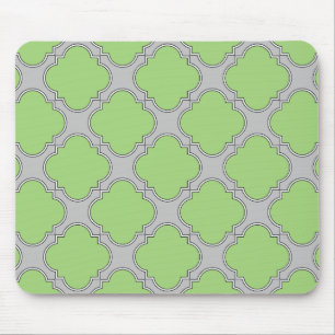 Alfombrilla De Ratón Quatrefoil verde