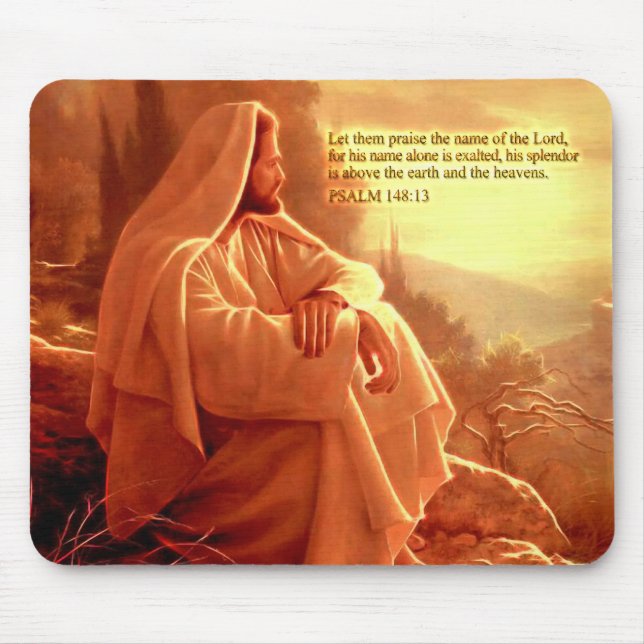 Alfombrilla De Ratón Que alaben el nombre del Señor Mousepad. (Frente)