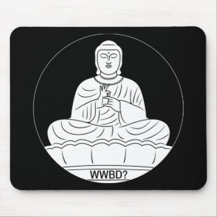 Alfombrilla De Ratón ¿Qué Buda haría?