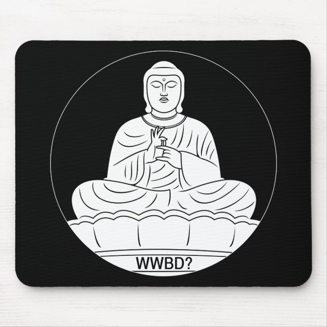 Alfombrilla De Ratón ¿Qué Buda haría? (Frente)