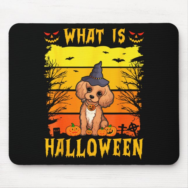Alfombrilla De Ratón ¿Qué es cachorro de Halloween  (Frente)