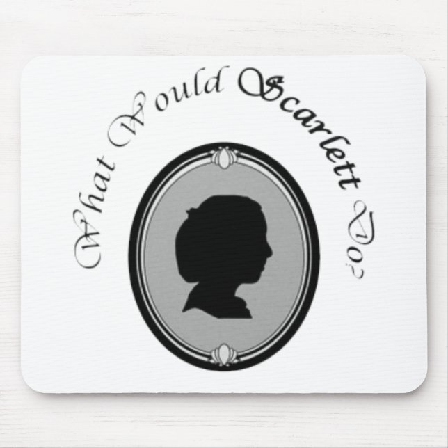 Alfombrilla De Ratón ¿Qué Haría Scarlett?Mousepad (Frente)