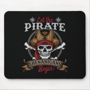 Alfombrilla De Ratón Que los piratas Shenanigans comiencen Hallowee de 