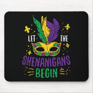 Alfombrilla De Ratón Que los Shenanigans comiencen Jester Funny Mardi G