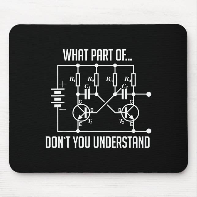 Alfombrilla De Ratón ¿Qué parte de no entiendes regalo de ingeniero  (Frente)
