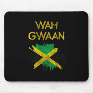 Alfombrilla De Ratón Qué pasa bandera de Jamaica Orgullo jamaicano Vaca