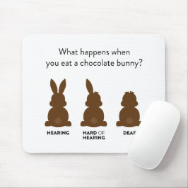 Alfombrilla De Ratón ¿Qué pasa cuando comes un conejito de chocolate?