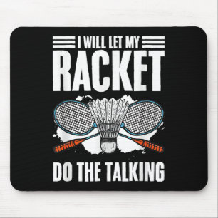 Alfombrilla De Ratón Que Racket Haga El Hobby Badminton Del Transbordad