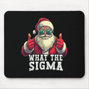 Alfombrilla De Ratón Qué Sigma Santa divertido meme de Navidad Xmas Riz