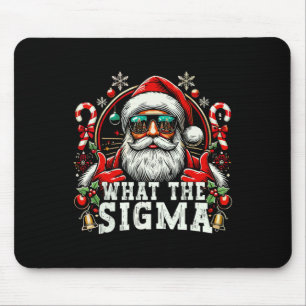 Alfombrilla De Ratón Qué Sigma Santa divertido meme de Navidad Xmas Riz