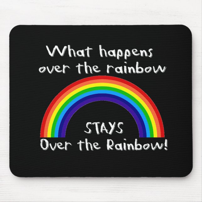 Alfombrilla De Ratón Qué sucede sobre el arco iris… (Frente)