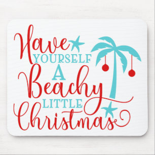 Alfombrilla De Ratón Que tengas pequeños Navidades de playa