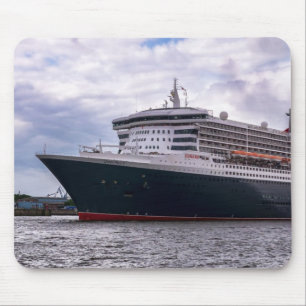 Alfombrilla De Ratón Queen Mary im Hafeneinlauf