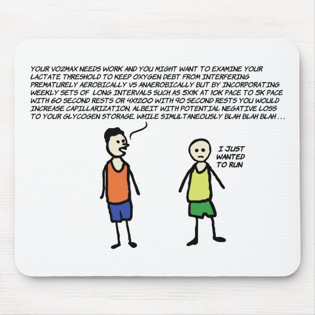 Alfombrilla De Ratón Quería correr (Frente)