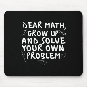 Alfombrilla De Ratón Querida matemática Crecer Divertido problema matem