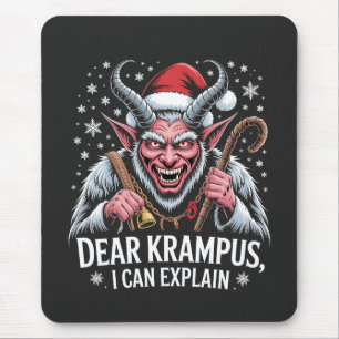 Alfombrilla De Ratón Querido Krampus, puedo explicar a los Navidades Sa